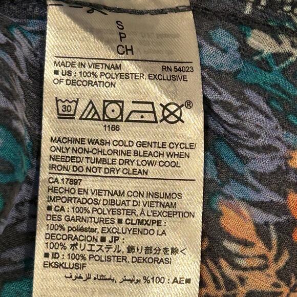 Dress Women S Boho Midi Flowy Asymmetrical Hem Oceanic Hippie Coquette Sheer - Picture 6 of 6